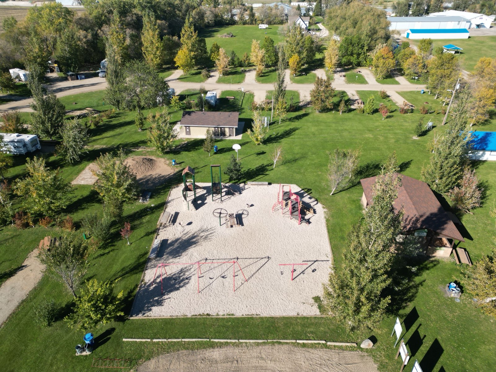 Cottonwood Campground Drone View